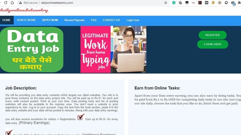 Dailyonlinedataentry Image