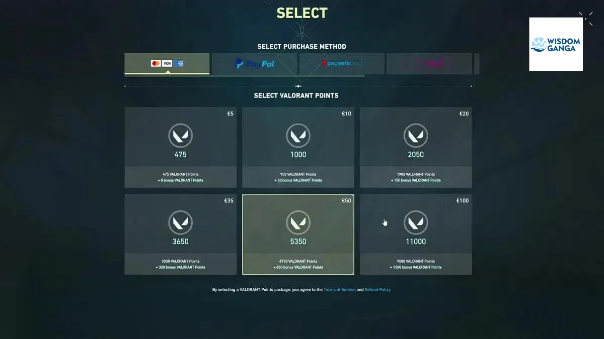 VALORANT POINTS PRICE