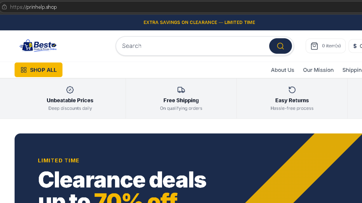 Prinhelp.shop Scam