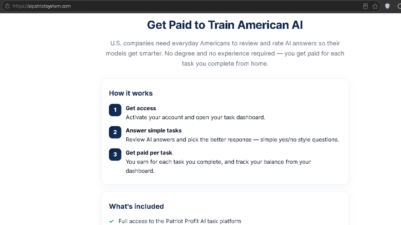 AIPatriotSystem Scam