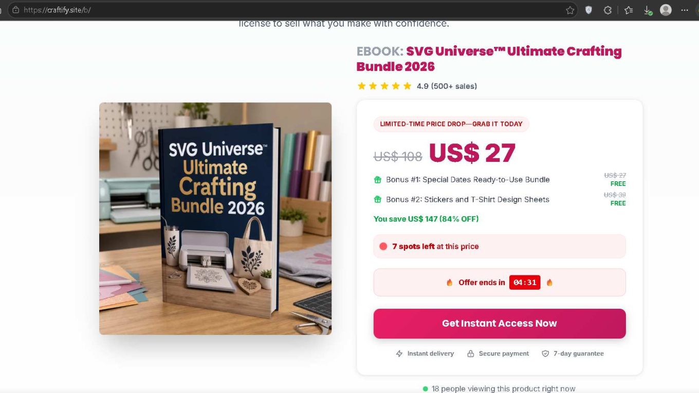 Craftify.site Scam Screenshot