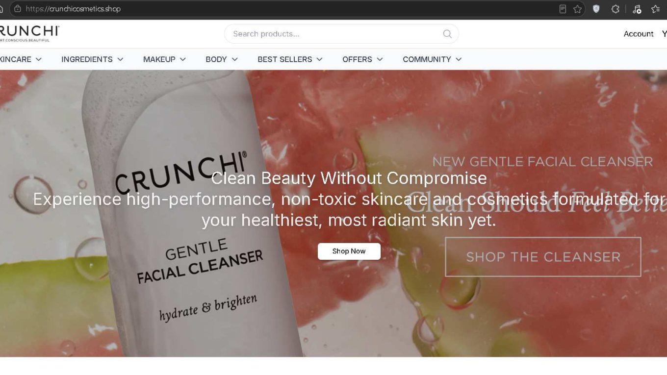 Crunchicosmetics.shop Scam Review