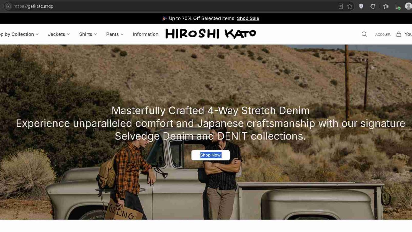 GetKato.shop Scam Screenshot