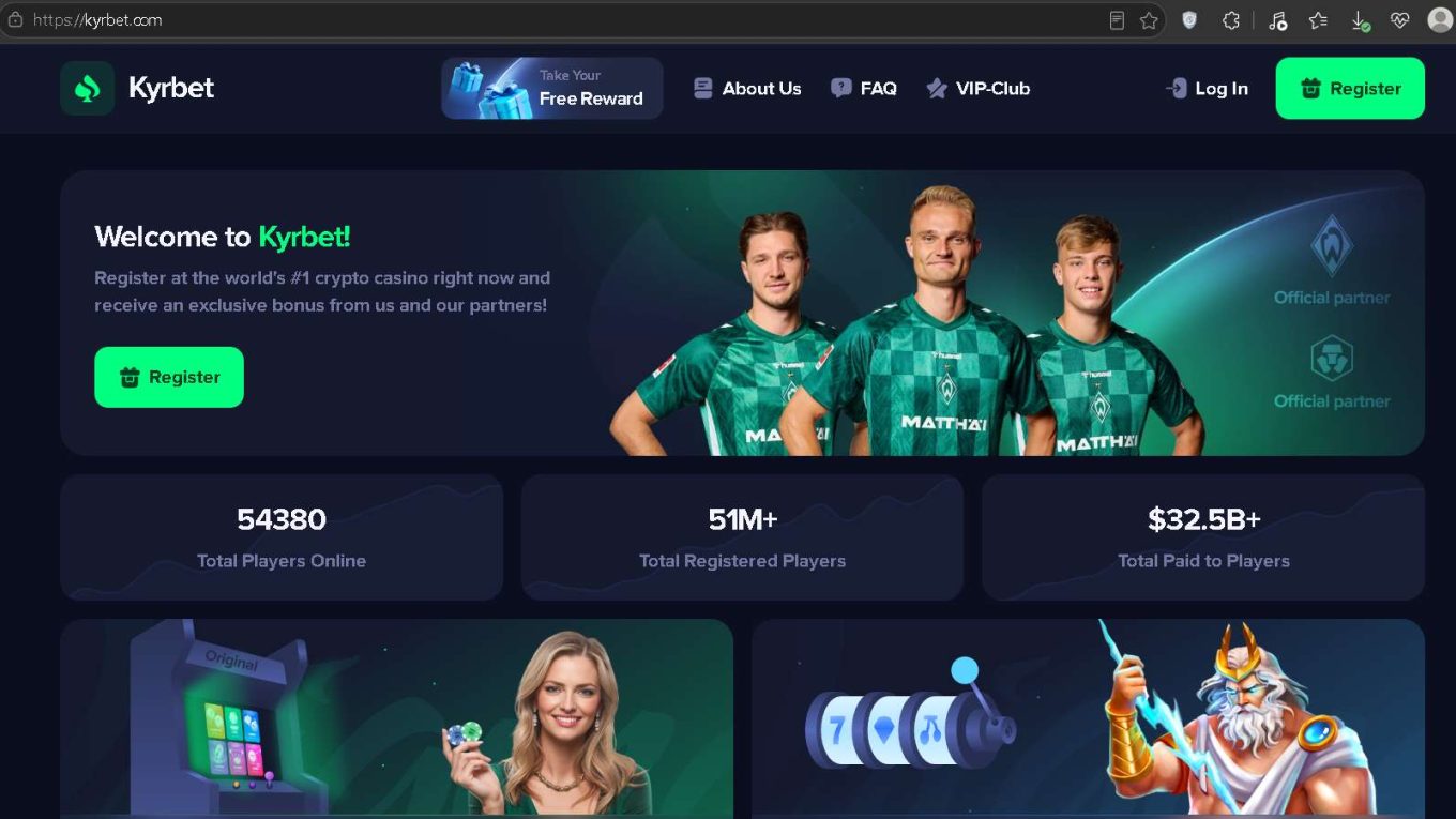 Kyrbet Scam Screenshot