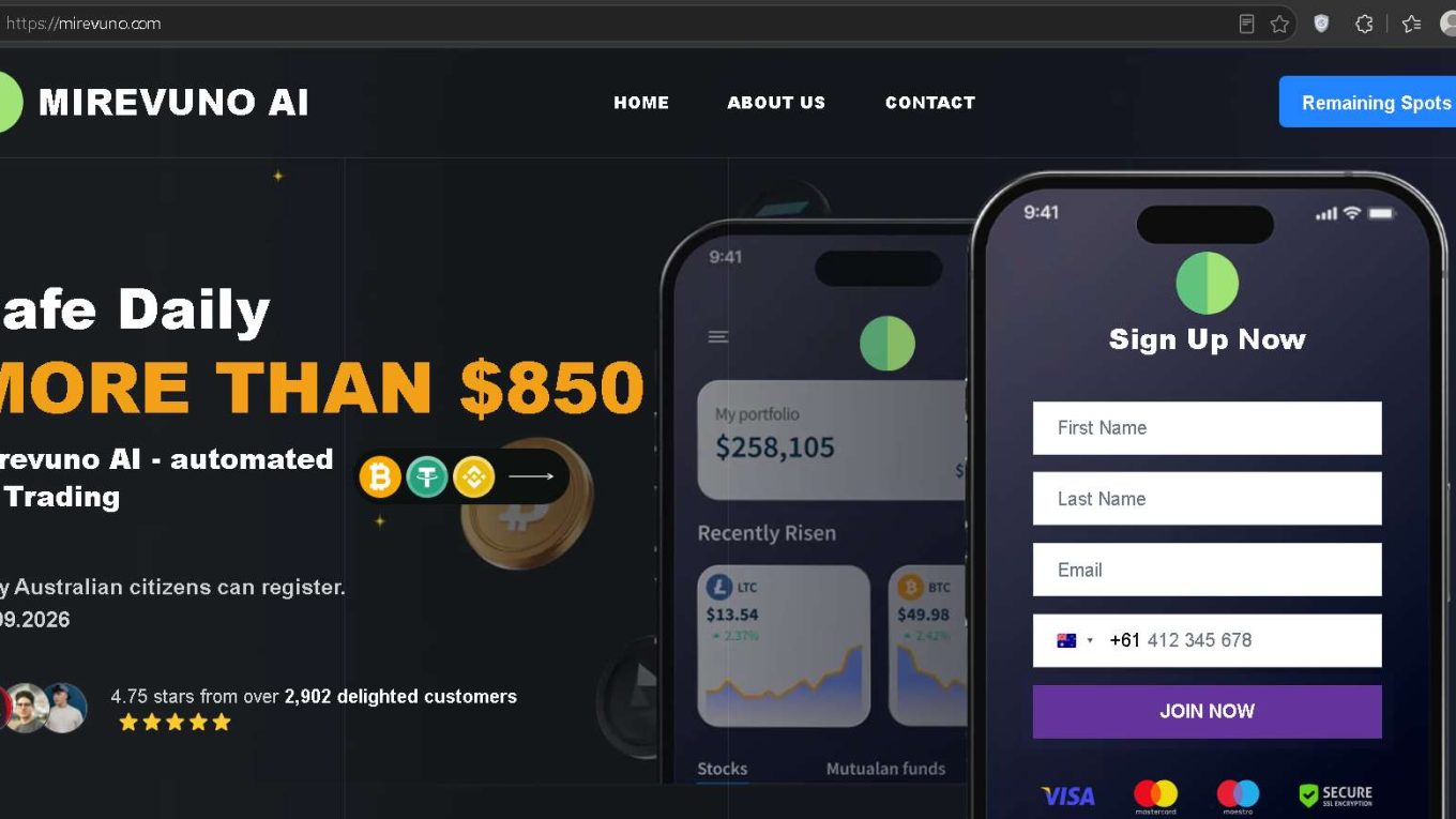 Mirevuno Scam Screenshot