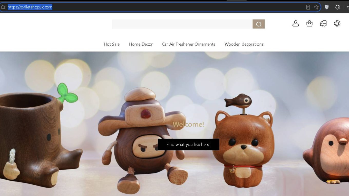 Palletshopuk Scam Screenshot