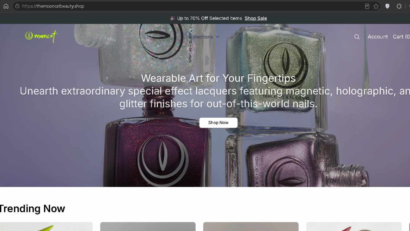 Themooncatbeauty.shop Scam Review