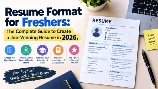 Resume Format for Freshers
